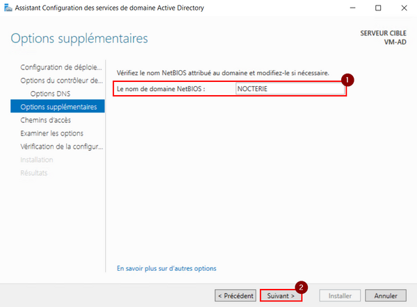 Configuration NetBIOS