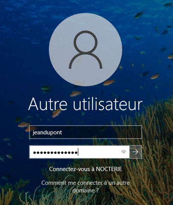 Connexion à un compte AD sous Windows