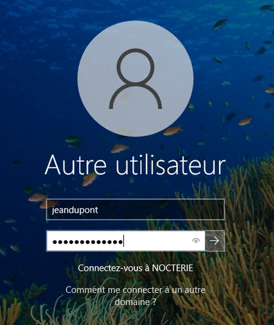 Connexion à un compte AD sous Windows
