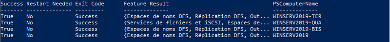 Installation des rôles DFS sur les serveurs