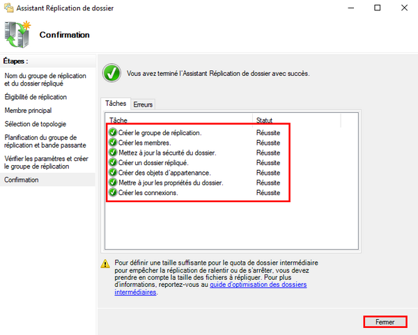 Ajout du répertoire Commercial du serveur de fichiers 2