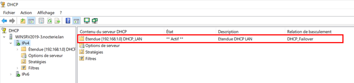 Étendue sur le cluster
