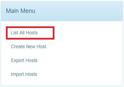  Lister les hôtes enregistrés