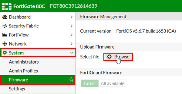 Lancement de la mise à jour