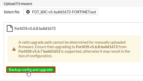 Lancement de la mise à jour