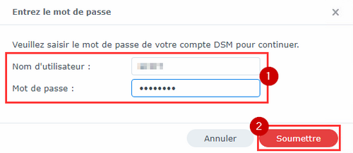 Connexion au NAS distant