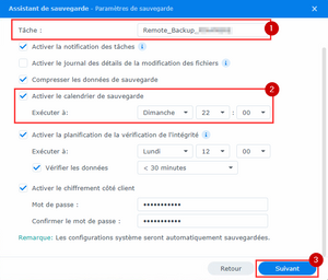 Confirmation de la clé