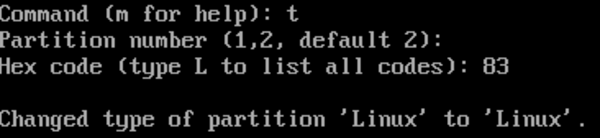 Typage de la partition système
