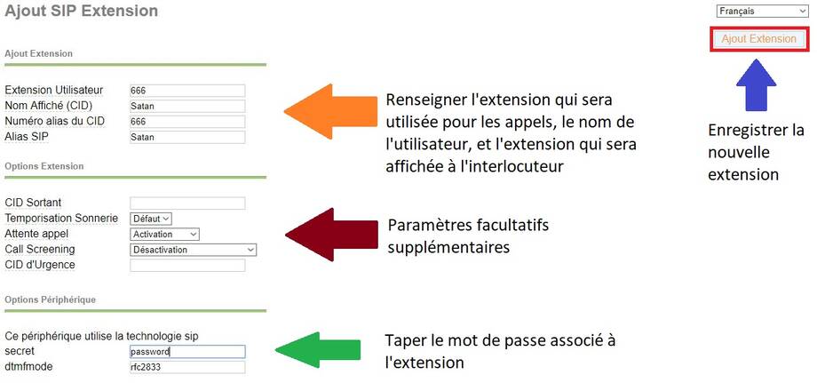 Ajouter une extension