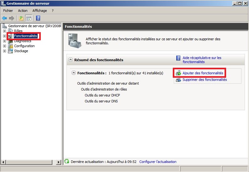 Gestionnaire de serveur Windows